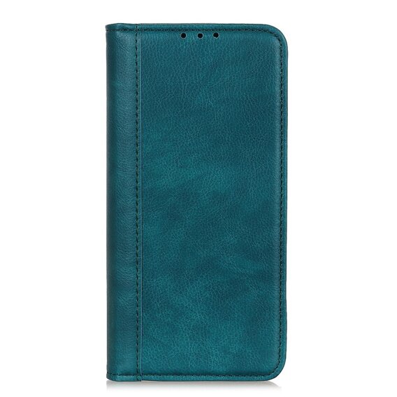 Θήκη για Samsung Galaxy A35 5G, Wallet Litchi Leather, πράσινη