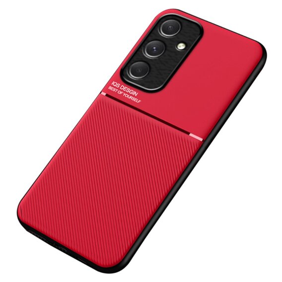 Θήκη για Samsung Galaxy A55 5G, με μαγνητική λαβή, κόκκινη