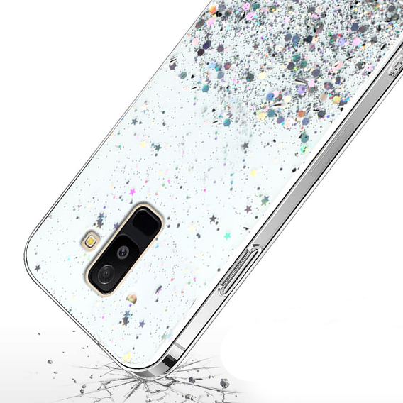 Θήκη για Samsung Galaxy A6 Plus 2018, Glittery, διαφανής