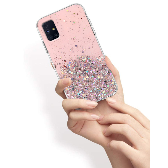 Θήκη για Samsung Galaxy M31s, Glittery, ροζ