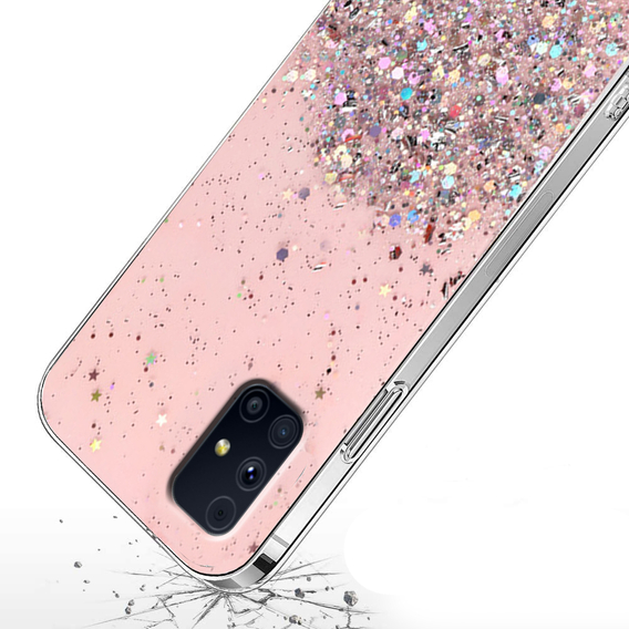 Θήκη για Samsung Galaxy M31s, Glittery, ροζ