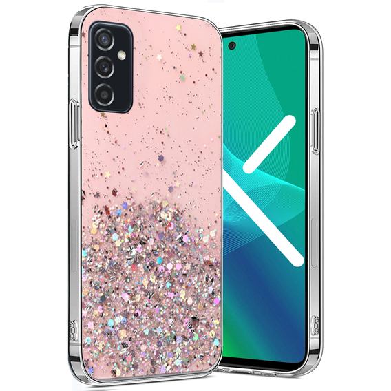 Θήκη για Samsung Galaxy M52 5G, Glittery, ροζ