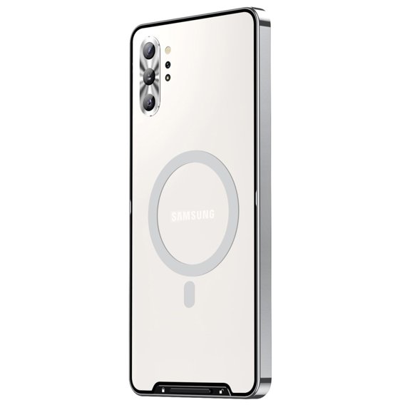 Θήκη για Samsung Galaxy Note 10+ Plus, CamShield MagSafe, διαφανές / ασημί