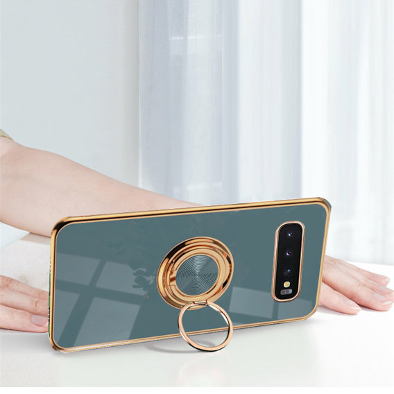 Θήκη για Samsung Galaxy S10+ Plus, Electro Ring, γκρι