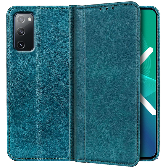 Θήκη για Samsung Galaxy S20 FE, Wallet Litchi Leather, πράσινη