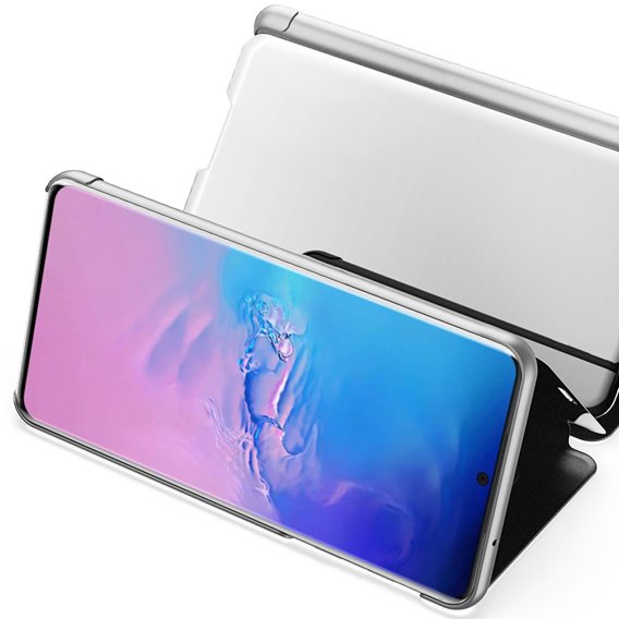 Θήκη για Samsung Galaxy S20 Ultra, Clear View, ασημένια