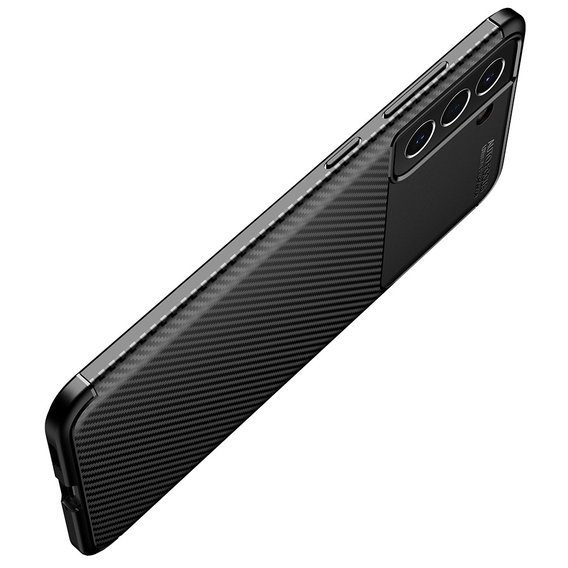 Θήκη για Samsung Galaxy S21 FE, Carbon Gel, μαύρη