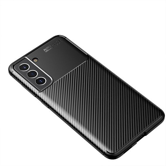 Θήκη για Samsung Galaxy S21 FE, Carbon Gel, μαύρη