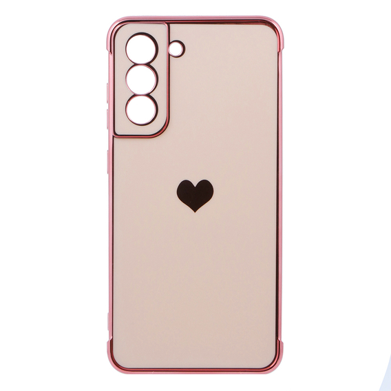 Θήκη για Samsung Galaxy S21 FE, Electro heart, ροζ rose gold