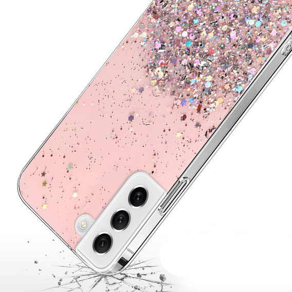 Θήκη για Samsung Galaxy S22+ Plus 5G, Glittery, ροζ