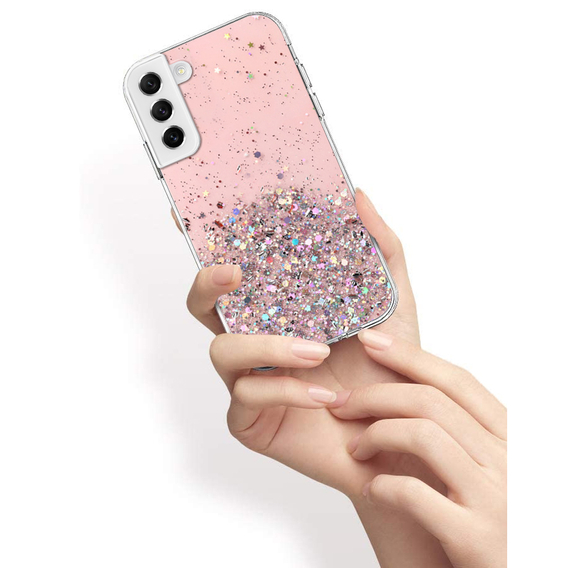 Θήκη για Samsung Galaxy S22+ Plus 5G, Glittery, ροζ