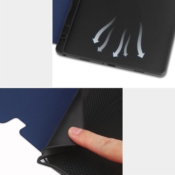 Θήκη για Samsung Galaxy Tab A9+, Business Card and Pen Slot, μπλε