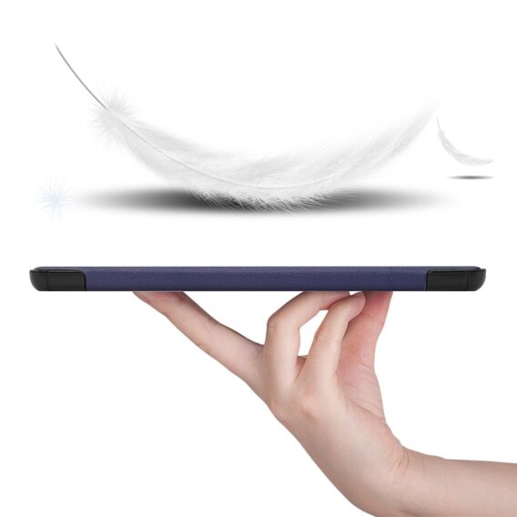 Θήκη για Samsung Galaxy Tab S9 FE, τρίπτυχη, σκούρο μπλε 