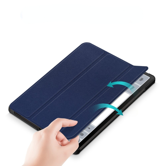 Θήκη για Samsung Galaxy Tab S9 FE+ Plus, Smartcase με χώρο για γραφίδα, σκούρο μπλε