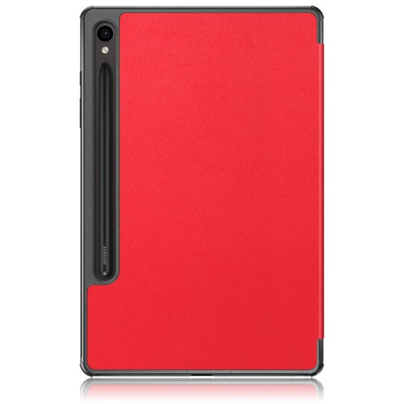 Θήκη για Samsung Galaxy Tab S9, Smartcase με χώρο για γραφίδα, κόκκινη