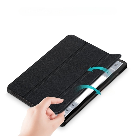 Θήκη για Samsung Galaxy Tab S9, Smartcase με χώρο για γραφίδα, μαύρη