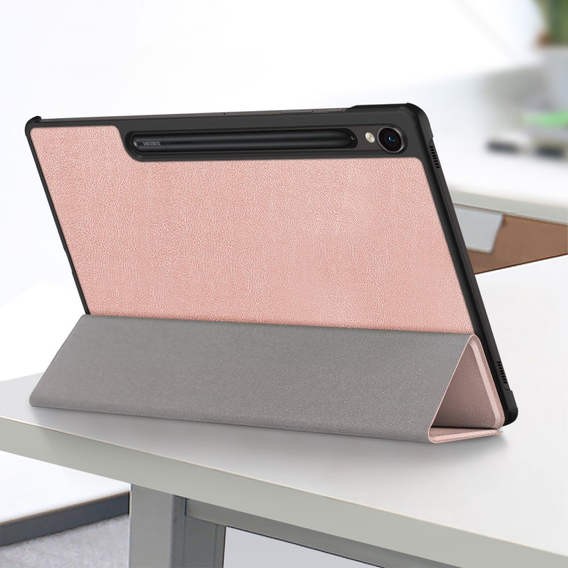 Θήκη για Samsung Galaxy Tab S9, Smartcase με χώρο για γραφίδα, ροζ rose gold