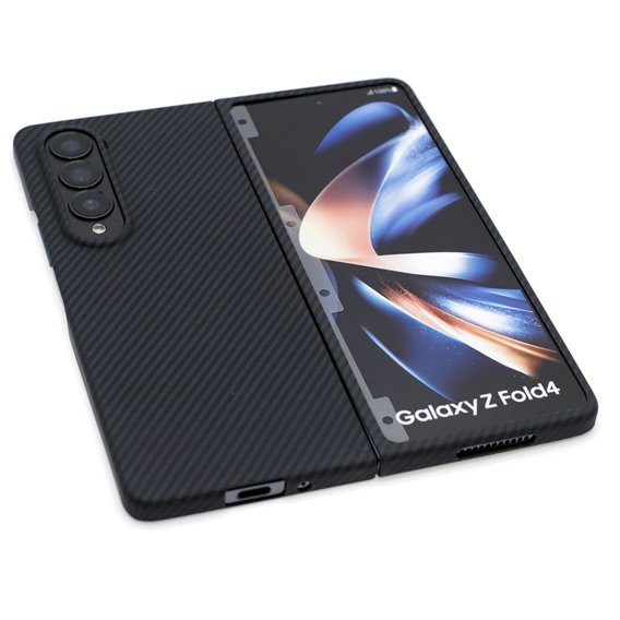 Θήκη για Samsung Galaxy Z Fold 4 5G, Aramid Fiber Cover, μαύρη