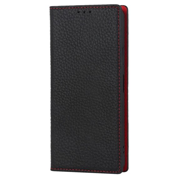 Θήκη για Sony Xperia 10 IV 5G, Wallet Litchi Leather, μαύρη