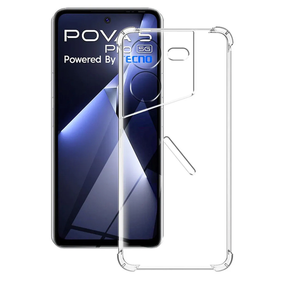 Θήκη για Tecno Pova 5 Pro, Dropproof, διαφανής