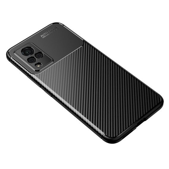 Θήκη για Vivo V21 5G, Carbon Gel, μαύρη