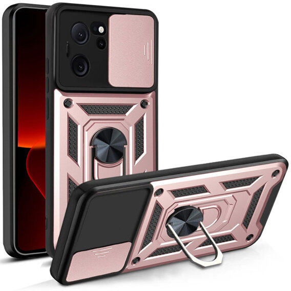 Θήκη για Xiaomi 13, CamShield Slide, ροζ rose gold