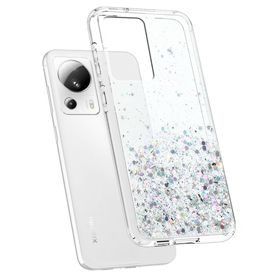 Θήκη για Xiaomi 13 Lite, Glittery, διαφανής