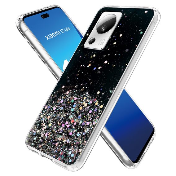 Θήκη για Xiaomi 13 Lite, Glittery, μαύρη