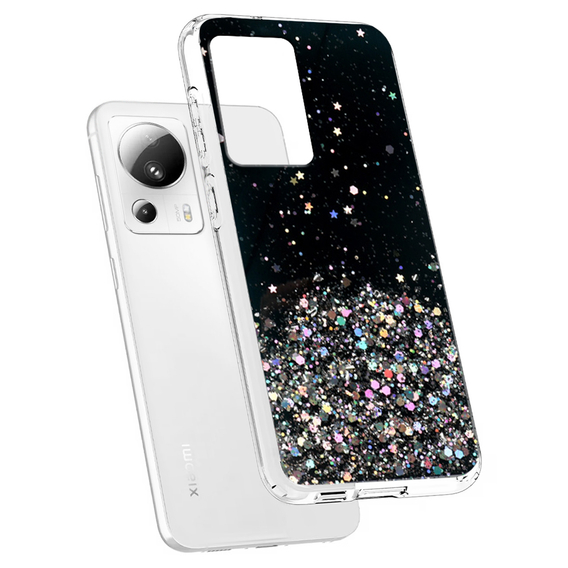 Θήκη για Xiaomi 13 Lite, Glittery, μαύρη