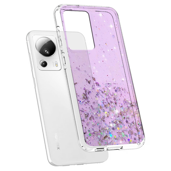 Θήκη για Xiaomi 13 Lite, Glittery, μωβ