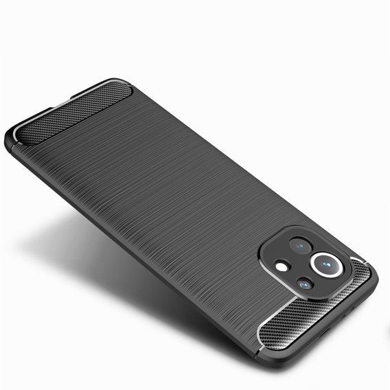 Θήκη για Xiaomi Mi 11, Carbon, μαύρη