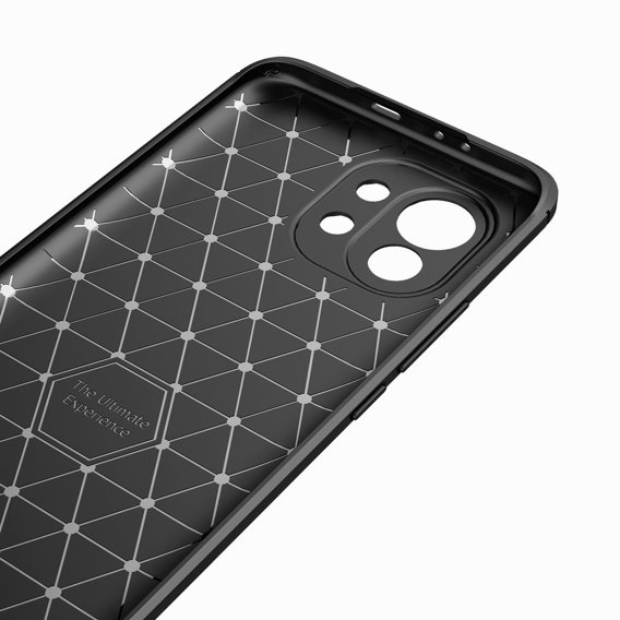 Θήκη για Xiaomi Mi 11, Carbon, μαύρη