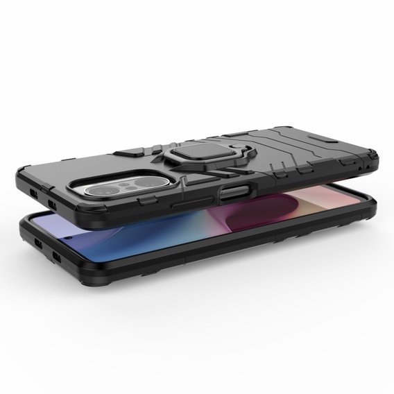 Θήκη για Xiaomi Mi 11i / POCO F3, Kickstand Ring, μαύρη
