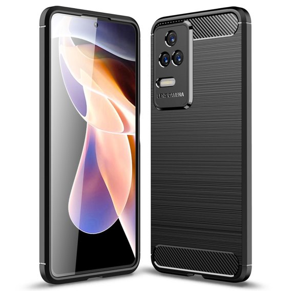 Θήκη για Xiaomi Poco F4 5G, Carbon, μαύρη