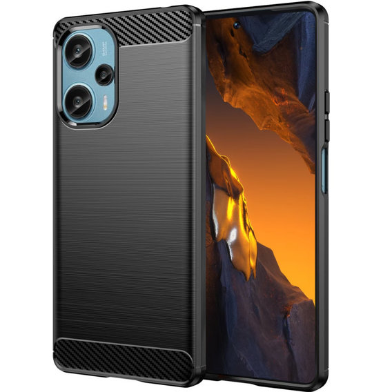 Θήκη για Xiaomi Poco F5 5G, Carbon, μαύρη