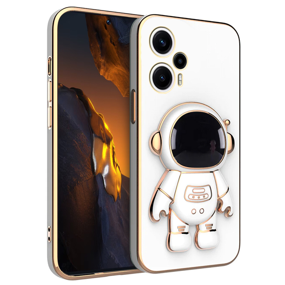 Θήκη για Xiaomi Poco F5, Astronaut, λευκή