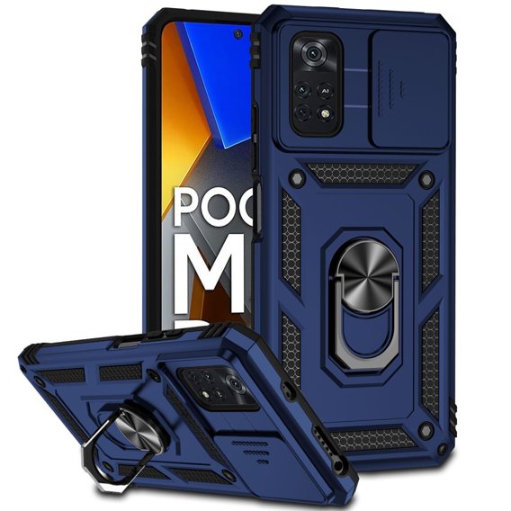 Θήκη για Xiaomi Poco M4 Pro 4G, CamShield Slide, μπλε