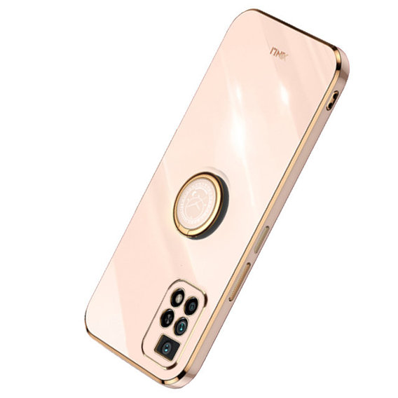 Θήκη για Xiaomi Redmi 10, Electro Ring, χρυσή