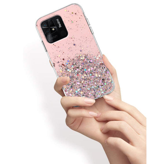 Θήκη για Xiaomi Redmi 10C, Glittery, ροζ