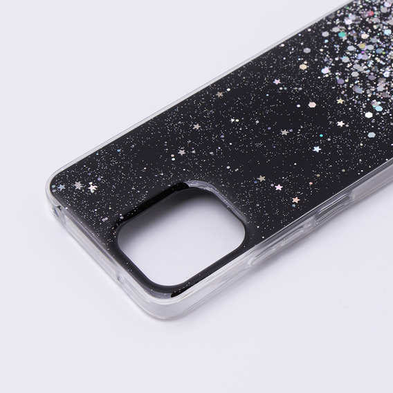 Θήκη για Xiaomi Redmi 12, Glittery, μαύρη