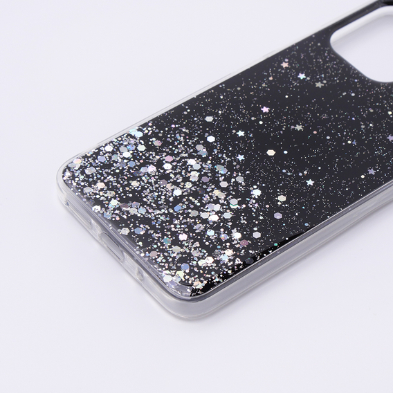 Θήκη για Xiaomi Redmi 12, Glittery, μαύρη