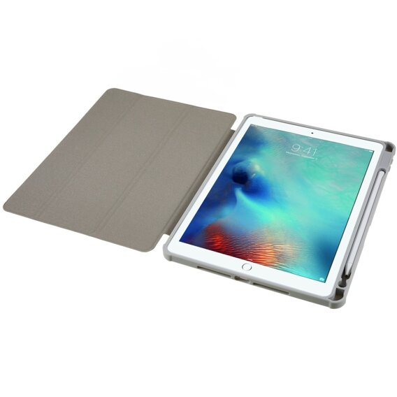 Θήκη για iPad 10.2 2021 / 2020 / 2019, Smartcase Hybrid, με χώρο για γραφίδα, γκρι