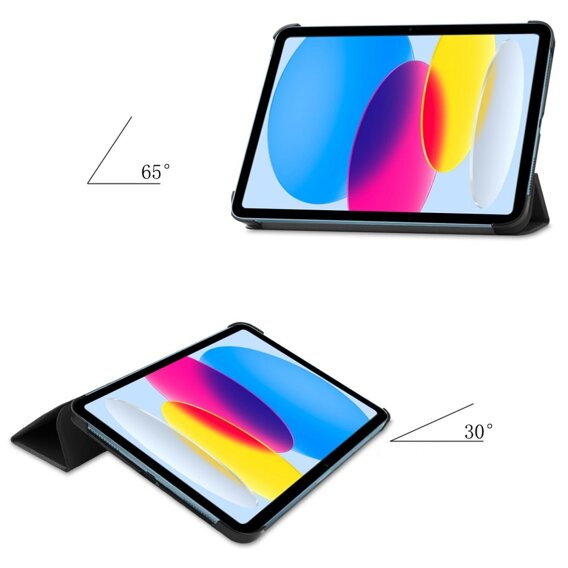 Θήκη για iPad 10.9 2022 10 Gen, Smartcase με χώρο για γραφίδα, μαύρη