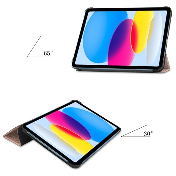 Θήκη για iPad 10.9 2022 10 Gen, Smartcase με χώρο για γραφίδα, ροζ