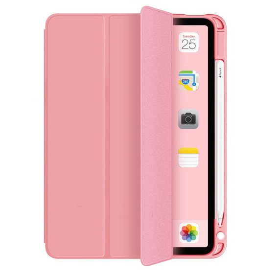 Θήκη για iPad Air 4 2020 / Air 5 2022 10.9", Smartcase με χώρο για γραφίδα, ροζ