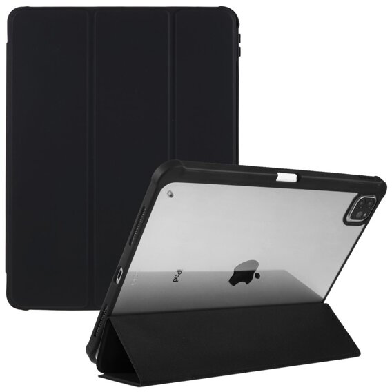 Θήκη για iPad Pro 11 2022 / 2021 / 2020 / 2018, Smartcase Hybrid, με χώρο για γραφίδα, μαύρη