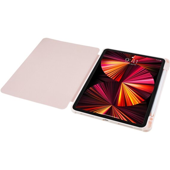 Θήκη για iPad Pro 11 2022 / 2021 / 2020 / 2018, Smartcase Hybrid, με χώρο για γραφίδα, ροζ