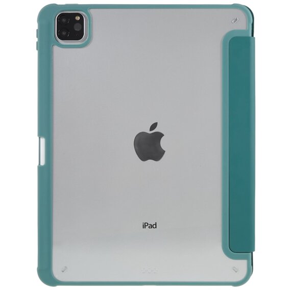 Θήκη για iPad Pro 11 2022 / 2021 / 2020 / 2018, Smartcase Hybrid, με χώρο για γραφίδα, σκούρα πράσινη