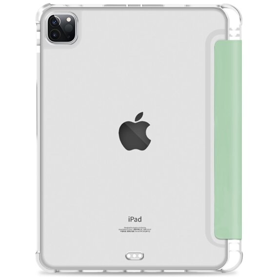 Θήκη για iPad Pro 11 2022 / 2021 / 2020, Smartcase Hybrid, με χώρο για γραφίδα, ανοιχτή πράσινη