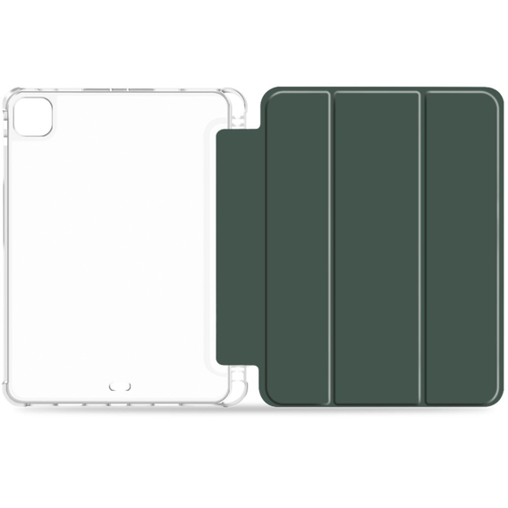 Θήκη για iPad Pro 11 2022 / 2021 / 2020, Smartcase Hybrid, με χώρο για γραφίδα, σκούρα πράσινη